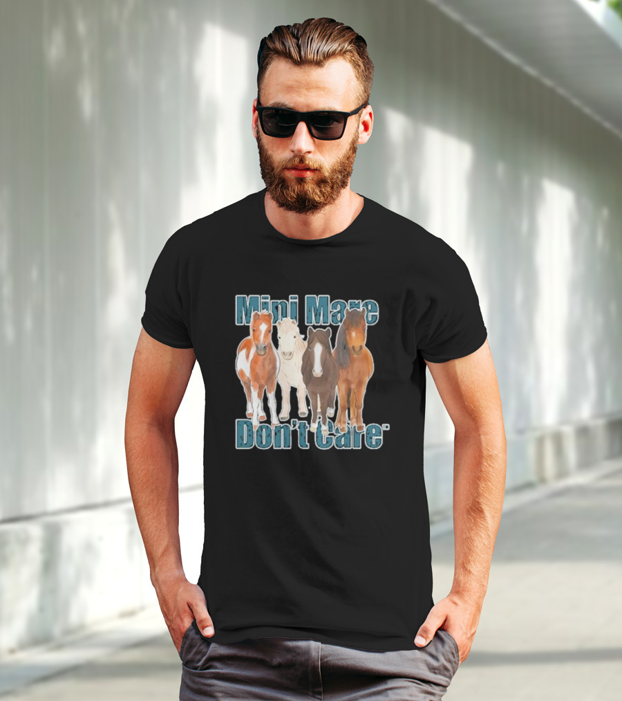 Mini Mare Don't Care Horse Trio T-Shirt