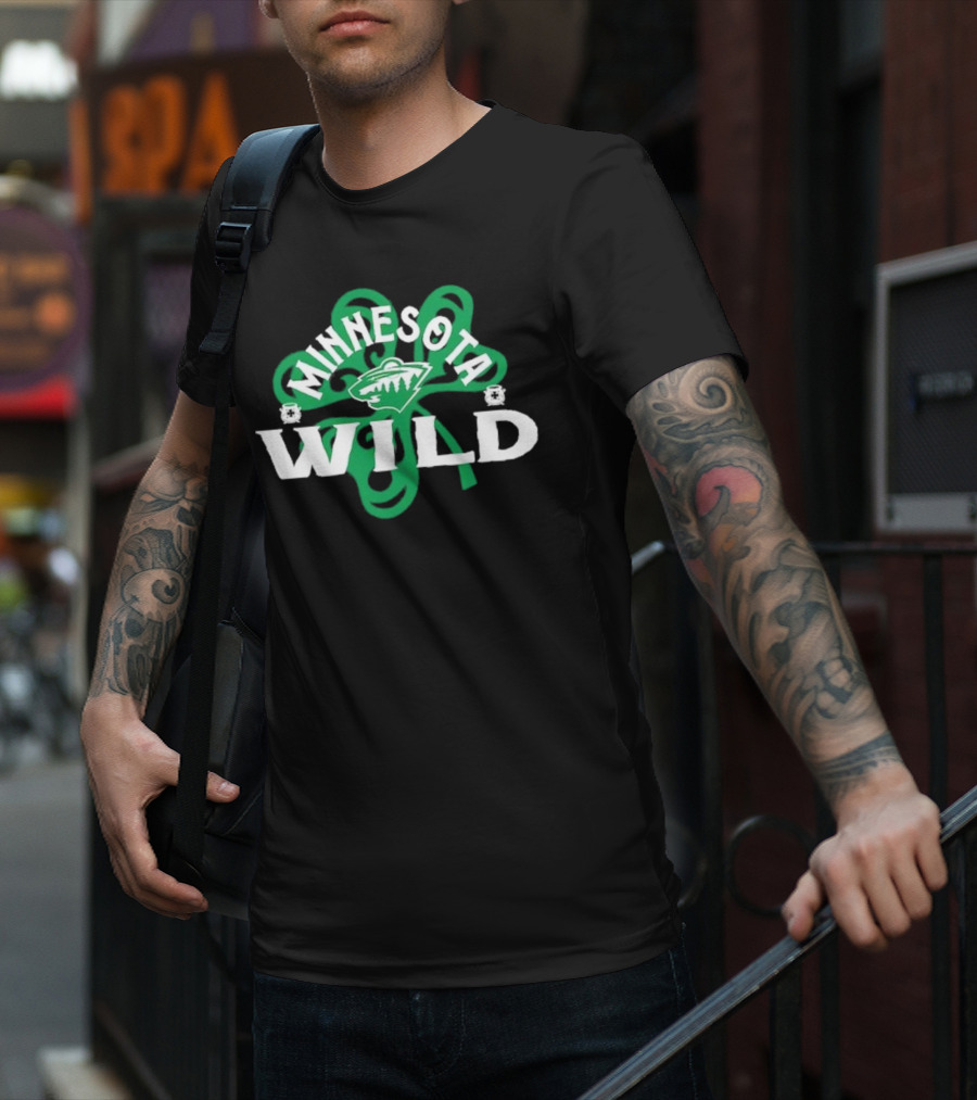 Minnesota Wild St. Patrick’s Day Shamrock 2025 T-Shirt