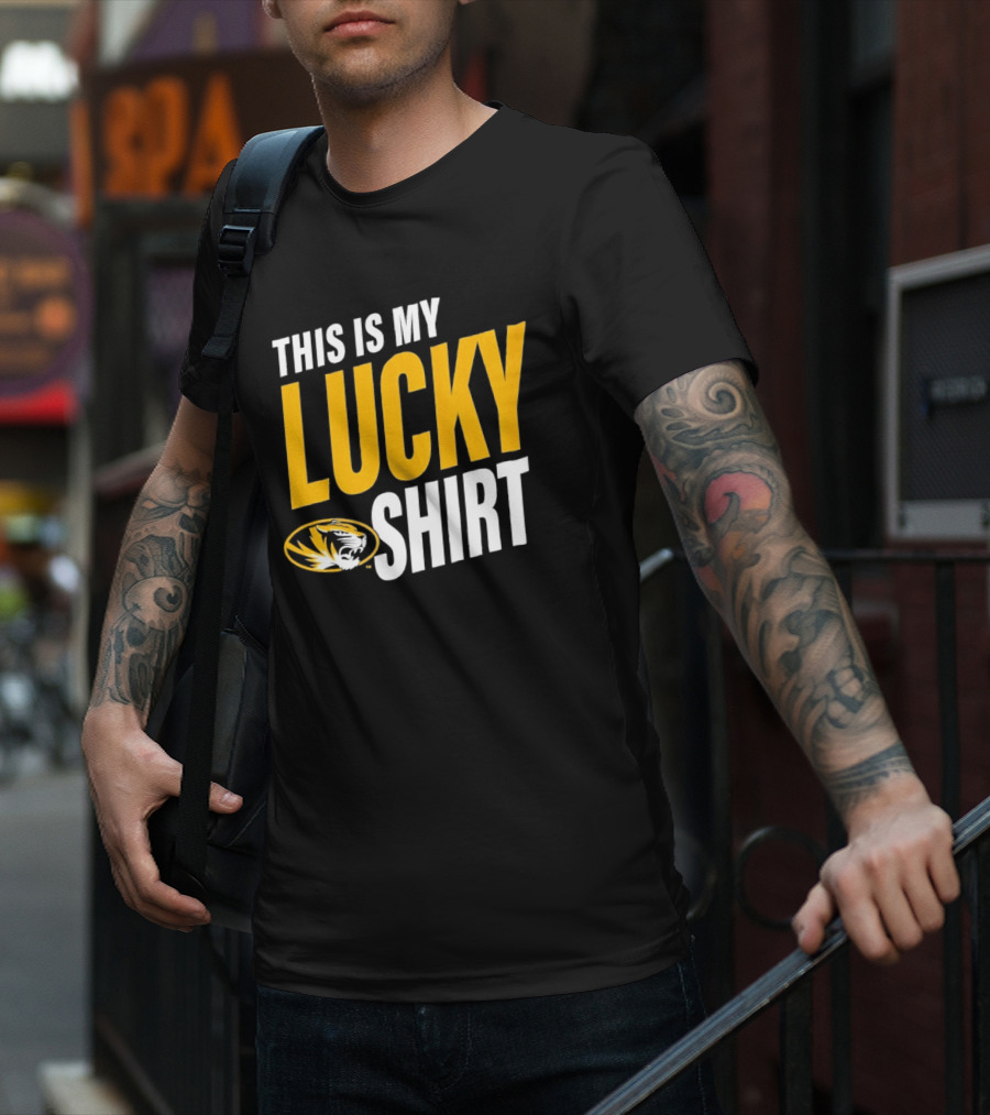 Missouri Tigers This Is My Lucky Mizzou Football T-Shirt