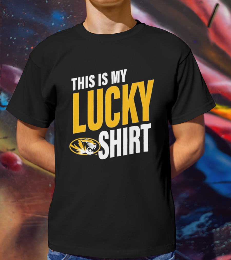 Missouri Tigers This Is My Lucky Mizzou Football T-Shirt