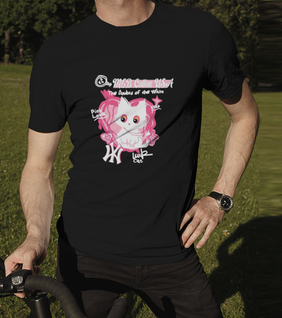 MLB Cotton USA The Doubts Of Our Values Lucky Cat T-Shirt