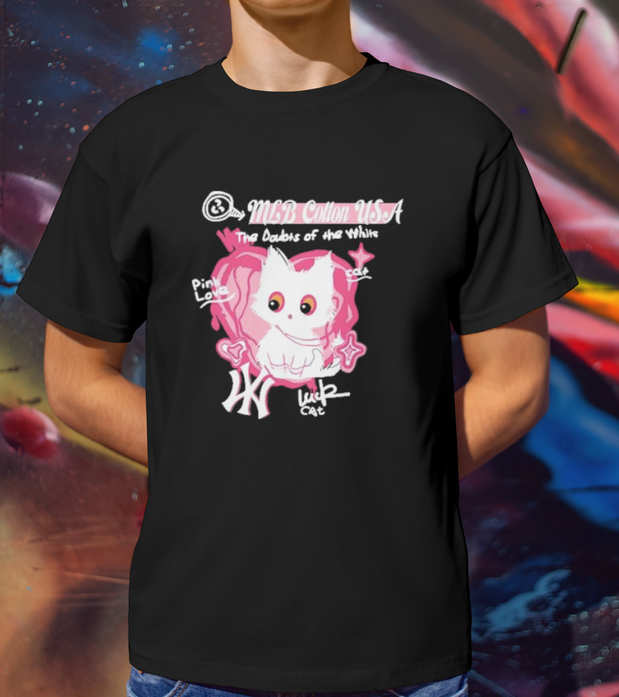 MLB Cotton USA The Doubts Of Our Values Lucky Cat T-Shirt
