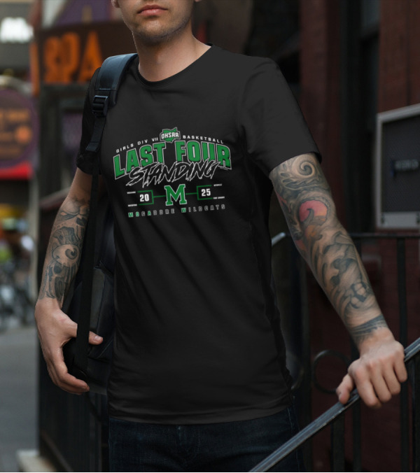 Mogadore Wildcats 2025 OHSAA Girls Division VII Basketball Last Four Standing M T-Shirt