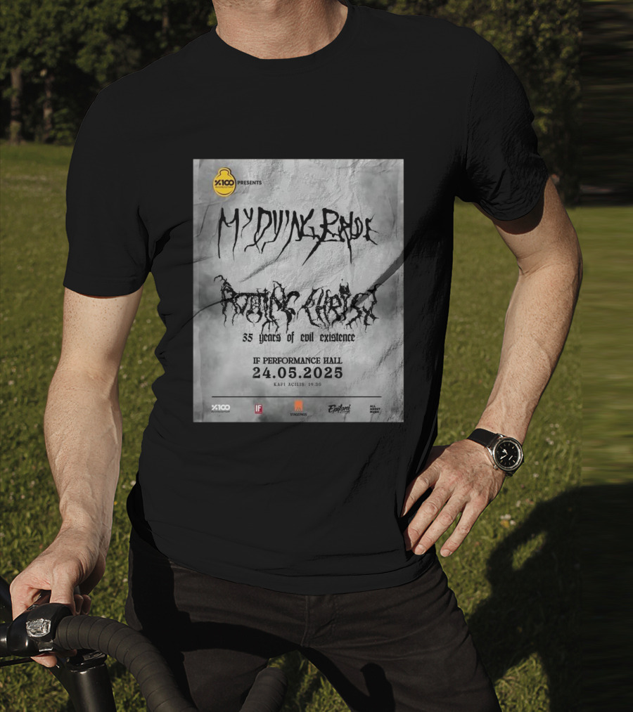 X100 Presents My Dying Bride Rotting Christ 35 Years Of Evil Existence IF Performance Hall 24.05.2025 T-Shirt