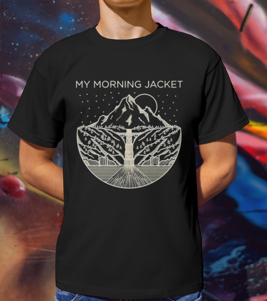 My Morning Jacket Gorge Mountain Starry Night T-Shirt