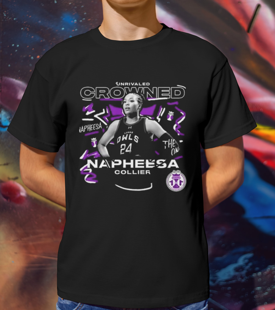 Unrivaled Crowned Napheesa Collier The One Owls 24 T-Shirt