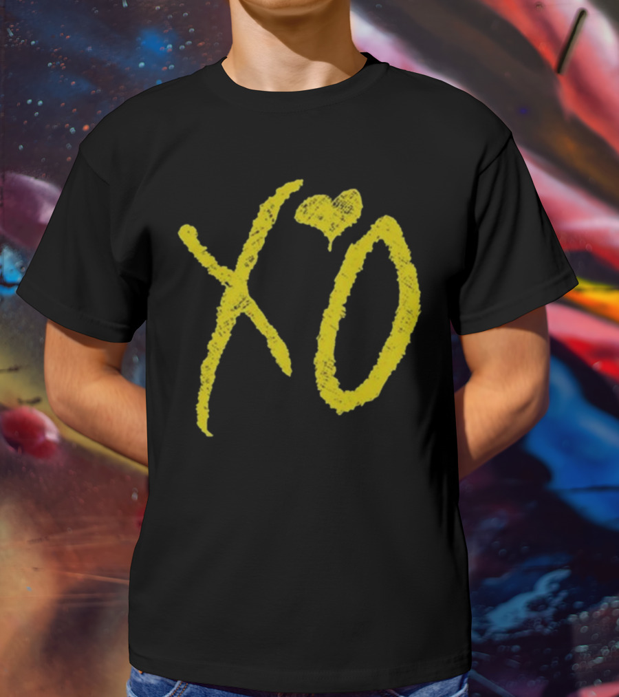 Nav Omw2 Rexdale XO Yellow Script T-Shirt