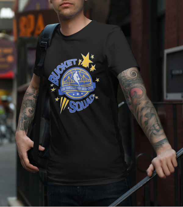 NBA All-Star 2025 Bucket Squad San Francisco Bay Area T-Shirt