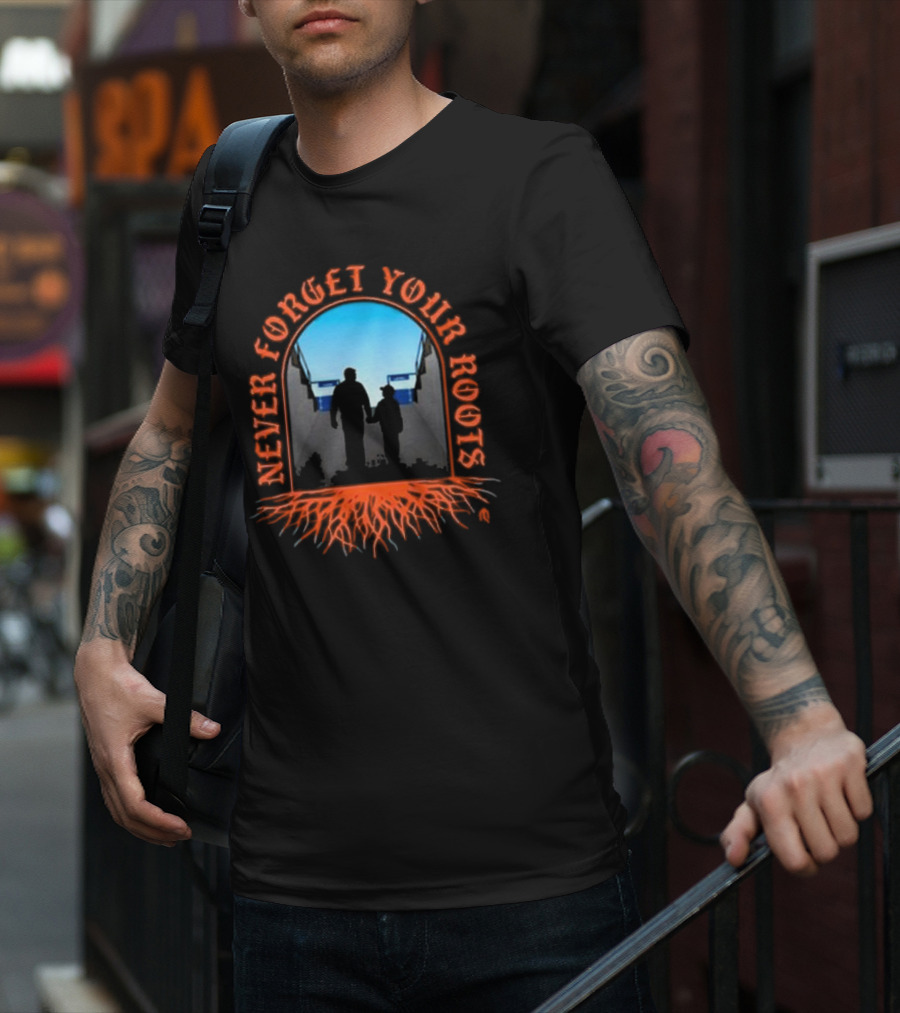 Never Forget Your Roots Family Connection Silhouette Roots T-Shirt
