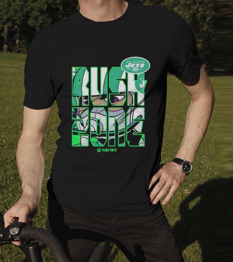 New York Jets NFL Rush Zone Cartoon Football Jets T-Shirt