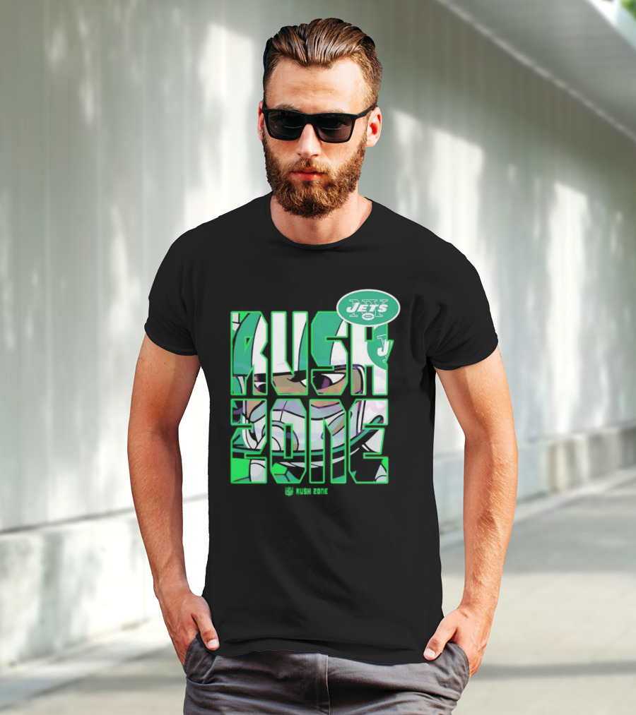 New York Jets NFL Rush Zone Cartoon Football Jets T-Shirt