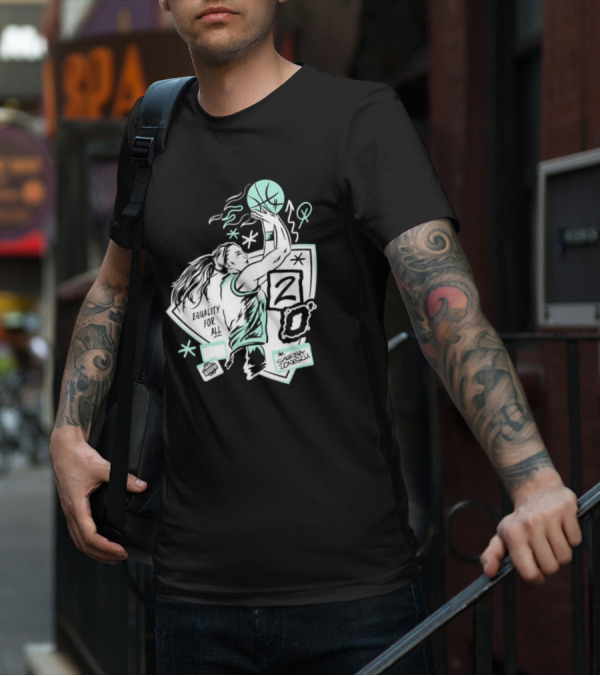 New York Liberty Sabrina Ionescu Equality For All Liberty Statue Basketball T-Shirt