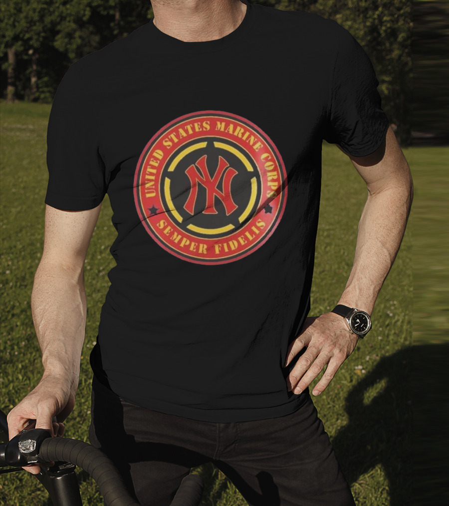 New York Yankees United States Marine Corps Semper Fidelis MLB Military Appreciation Night 2025 T-Shirt