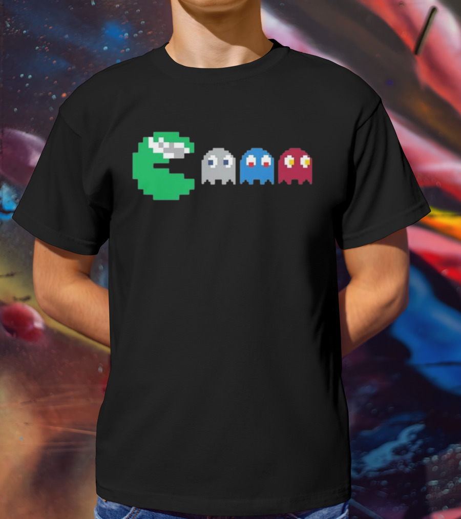 NFC East Rivalry Pac-Man Ghosts Football Theme T-Shirt