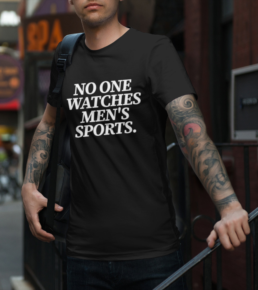 No One Es Men's Sports Statement Text T-Shirt