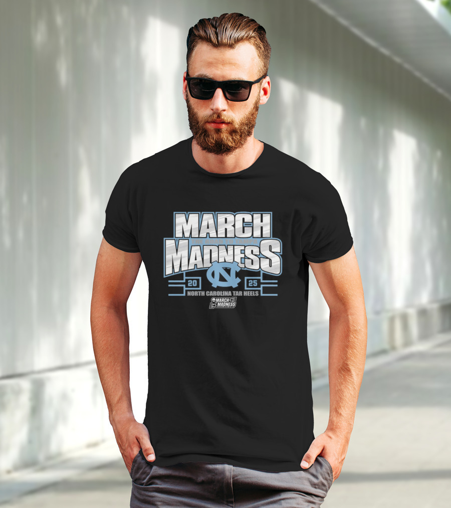 March Madness 2025 North Carolina Tar Heels Road To Tampa NCAA Tournament T-Shirt