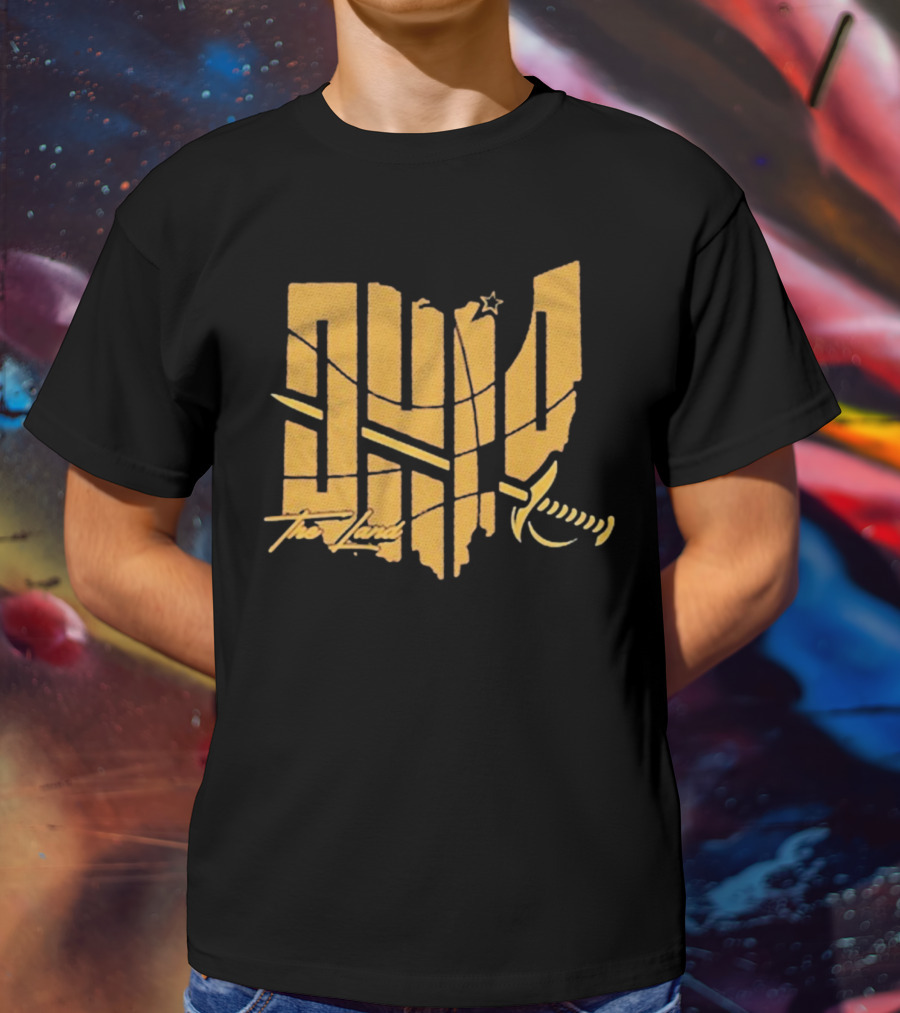 Ohio Cleveland The Land 2025 Basketball Star T-Shirt