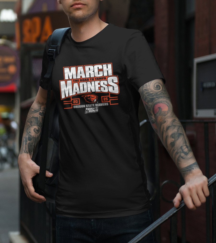 Oregon State Beavers March Madness The Road To Tampa College Sports 2025 T-Shirt