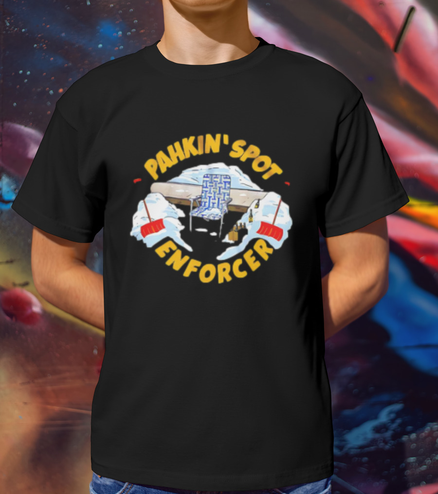 Pahkin’ Spot Enforcer Hockey Ice Rink Shovels T-Shirt