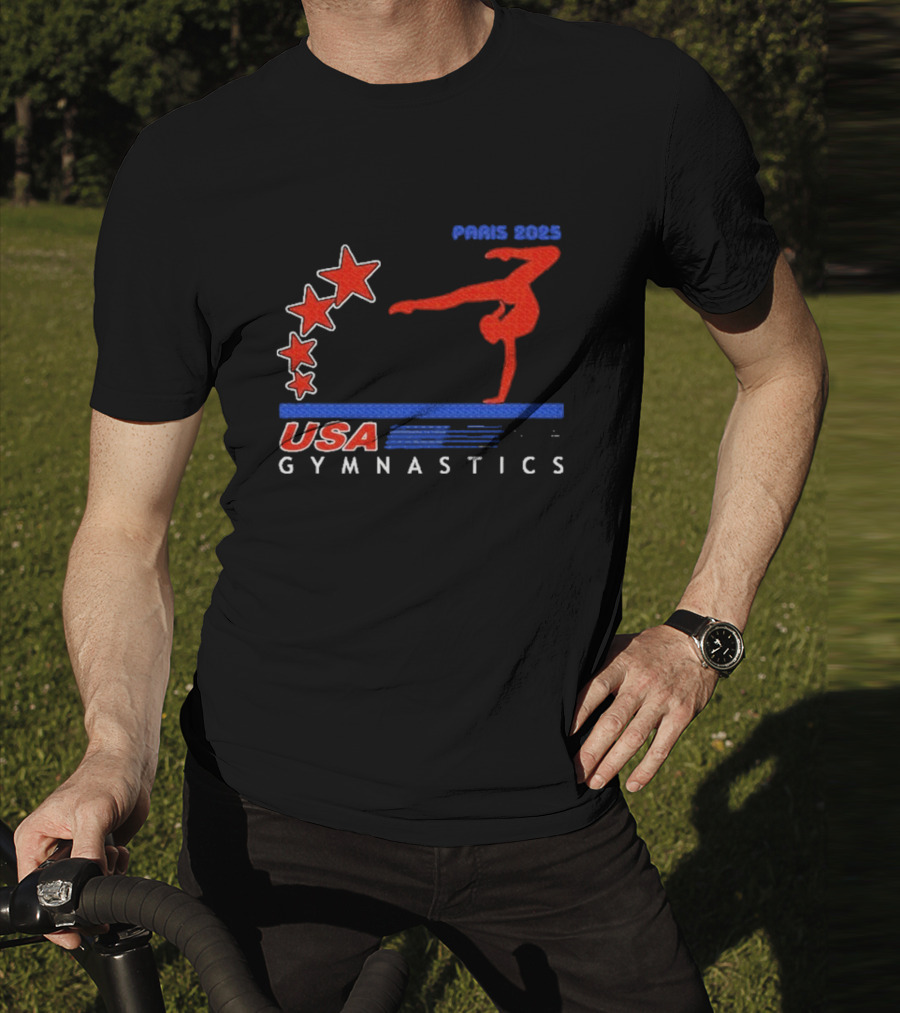 Paris 2025 USA Gymnastics Stars T-Shirt