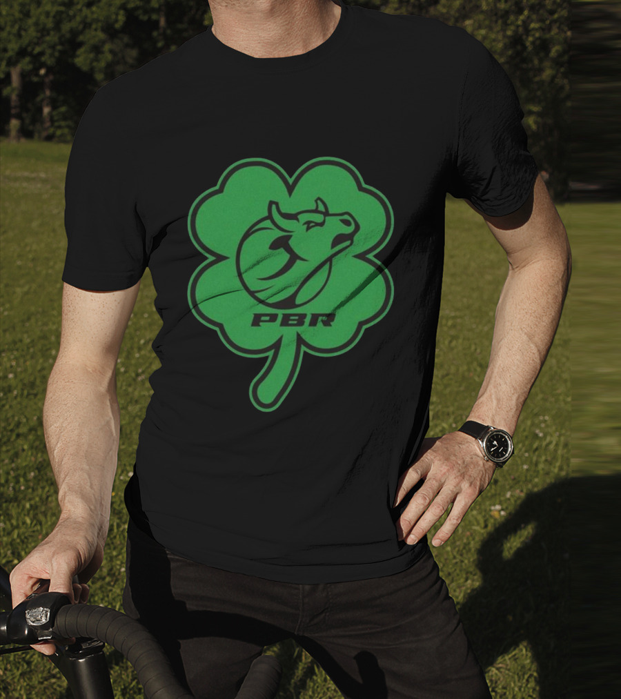 PBR Bull Head Clover Emblem T-Shirt