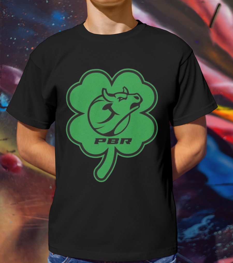 PBR Bull Head Clover Emblem T-Shirt