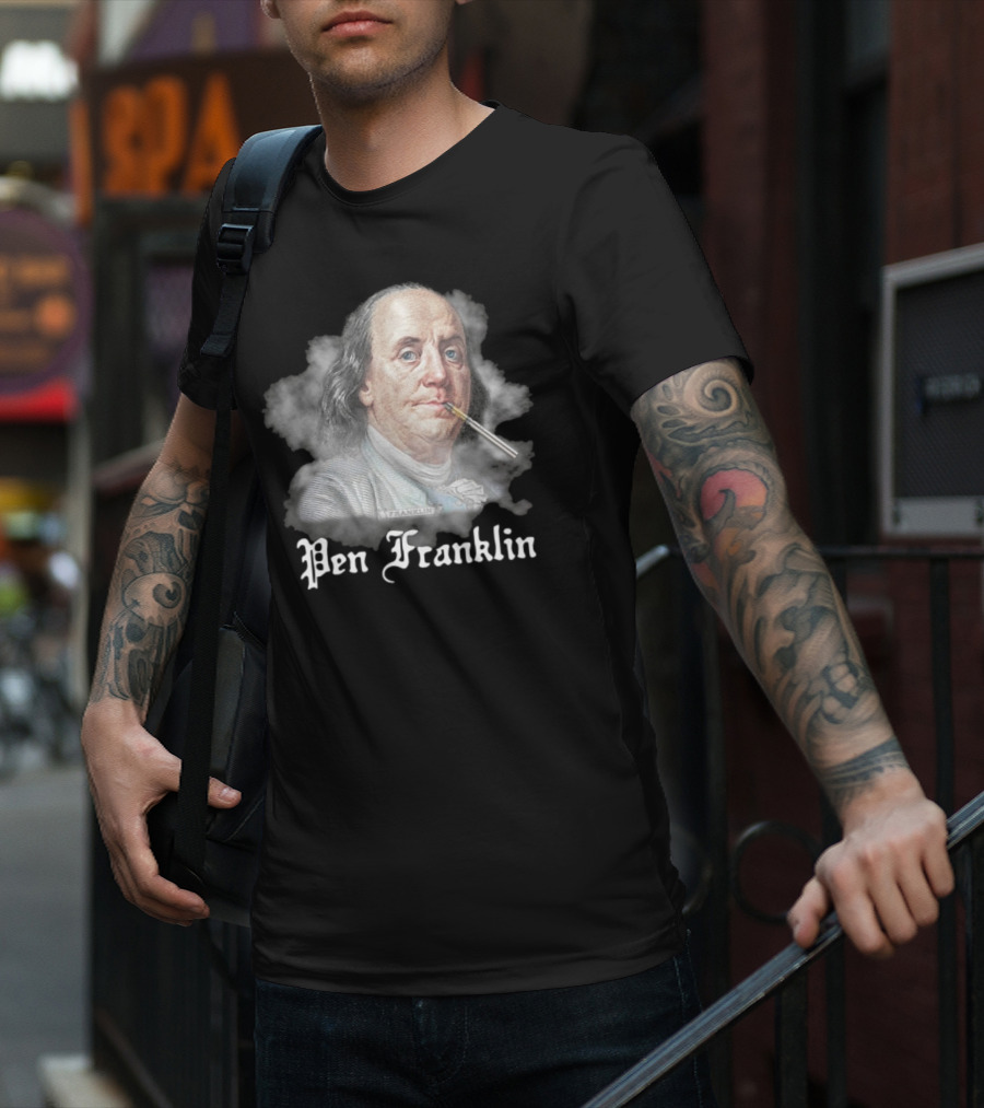 Pen Franklin 2025 Historical Parody Theme T-Shirt