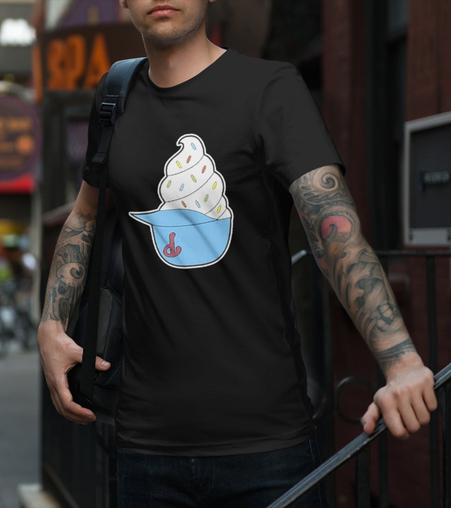 Philadelphia Phillies Ice Cream Helmet With Sprinkles T-Shirt