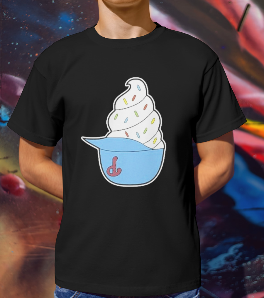 Philadelphia Phillies Ice Cream Helmet With Sprinkles T-Shirt