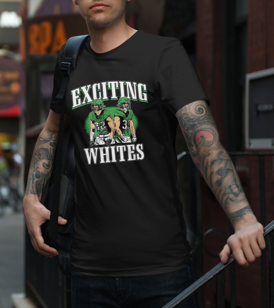 Exciting Whites Philly 2025 Football Players In Green Jerseys T-Shirt