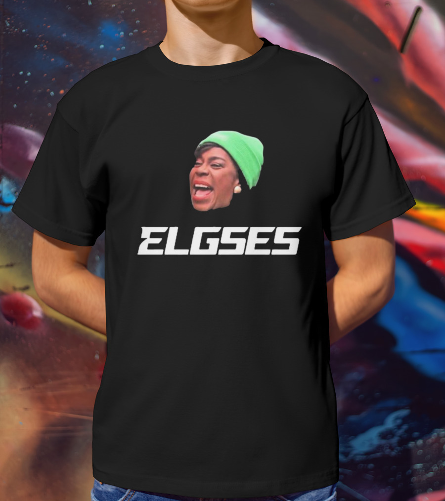 Philly Mayor Cherelle Parker Elgses Green Beanie Image T-Shirt