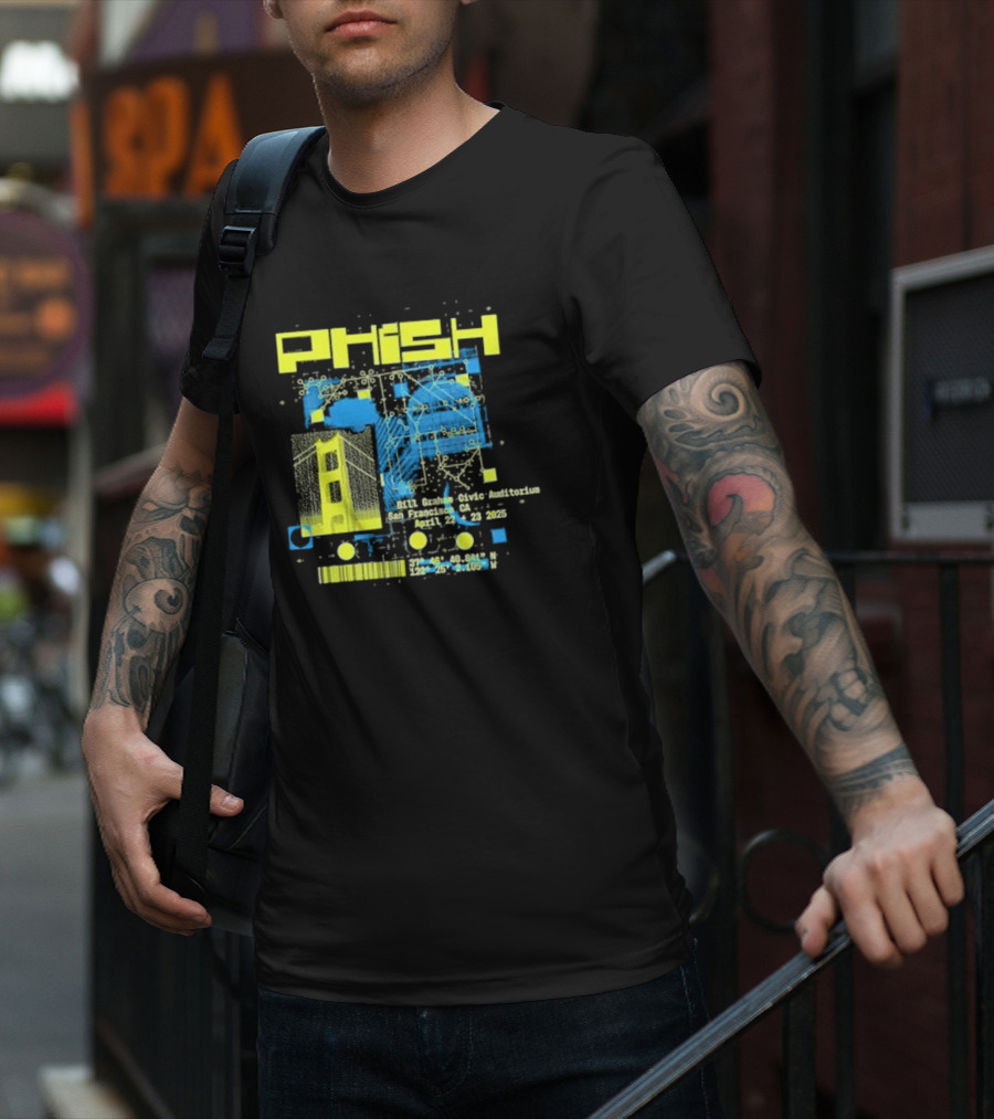 Phish San Francisco California April 22nd And 23rd 2025 T-Shirt
