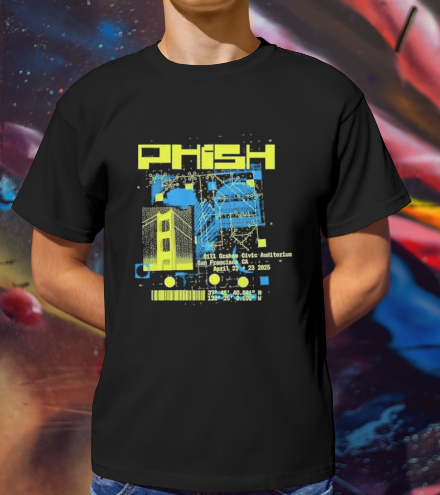 Phish San Francisco California April 22nd And 23rd 2025 T-Shirt