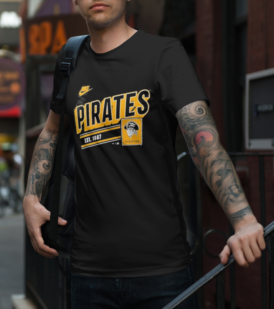 Nike Pittsburgh Pirates Est. 1887 Cooperstown Collection Retro T-Shirt