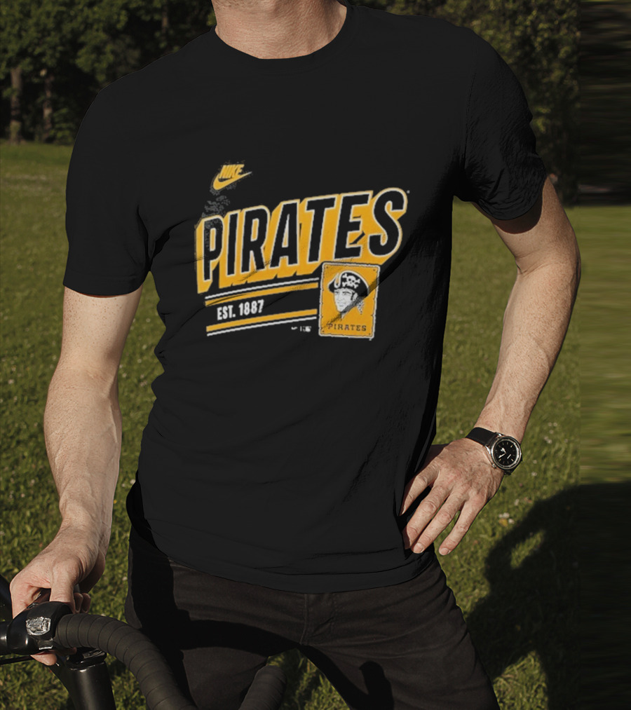 Nike Pittsburgh Pirates Est. 1887 Cooperstown Collection Retro T-Shirt