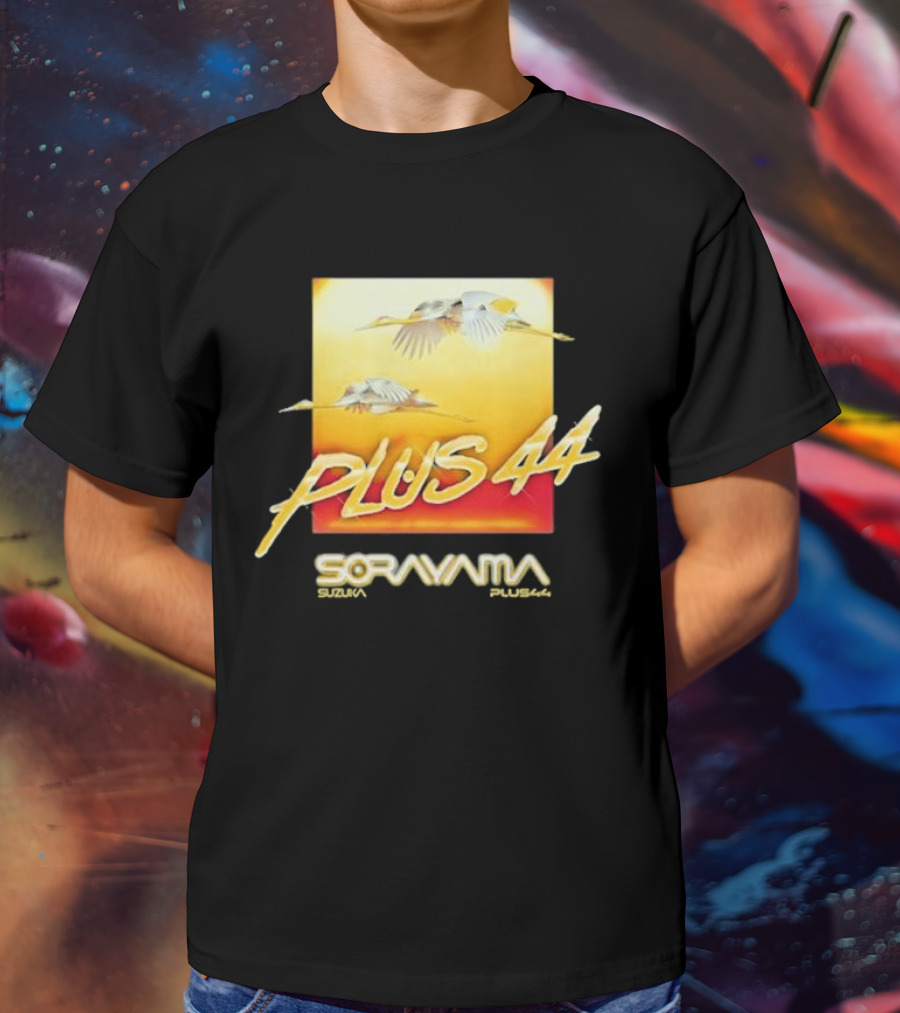 Plus 44 Sorayama Sunset With Cranes T-Shirt