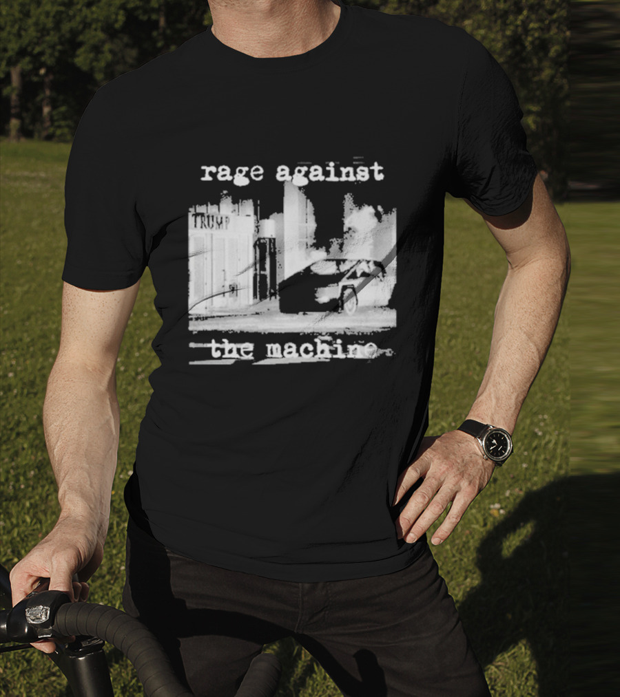 Rage Against The Machine Car Explosion Outside Building T-Shirt