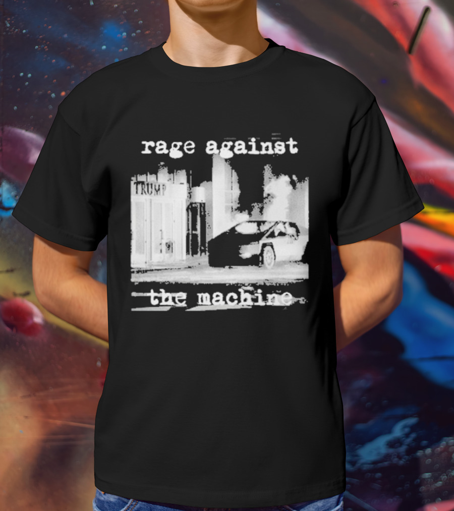 Rage Against The Machine Car Explosion Outside Building T-Shirt