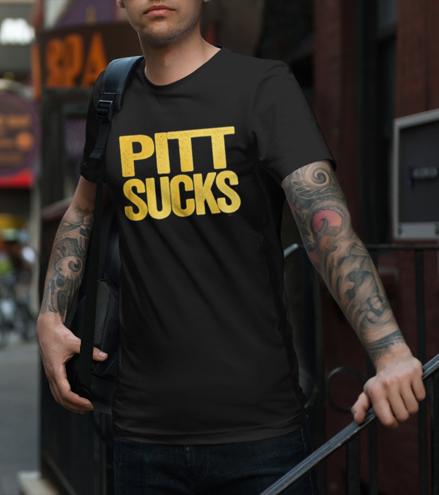 West Virginia Mountaineers Pitt Sucks T-Shirt