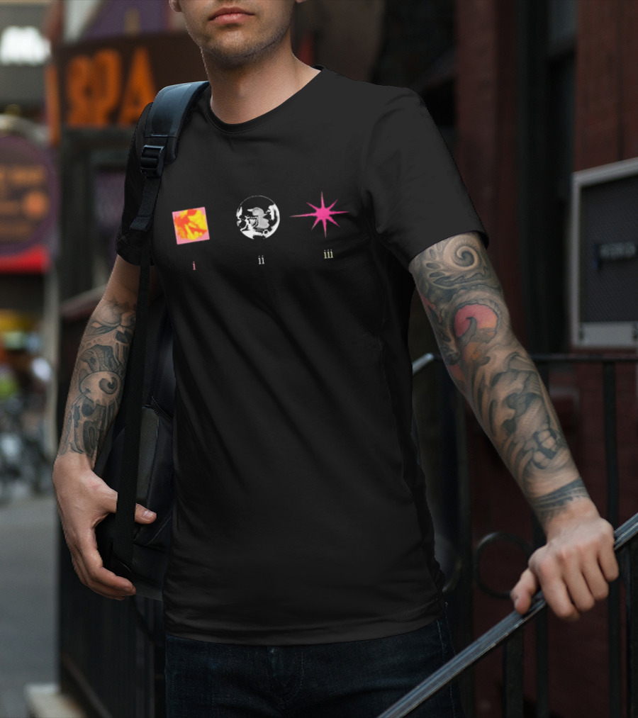 RAYE I Ii Iii Let There Be Light Square Circle Star T-Shirt