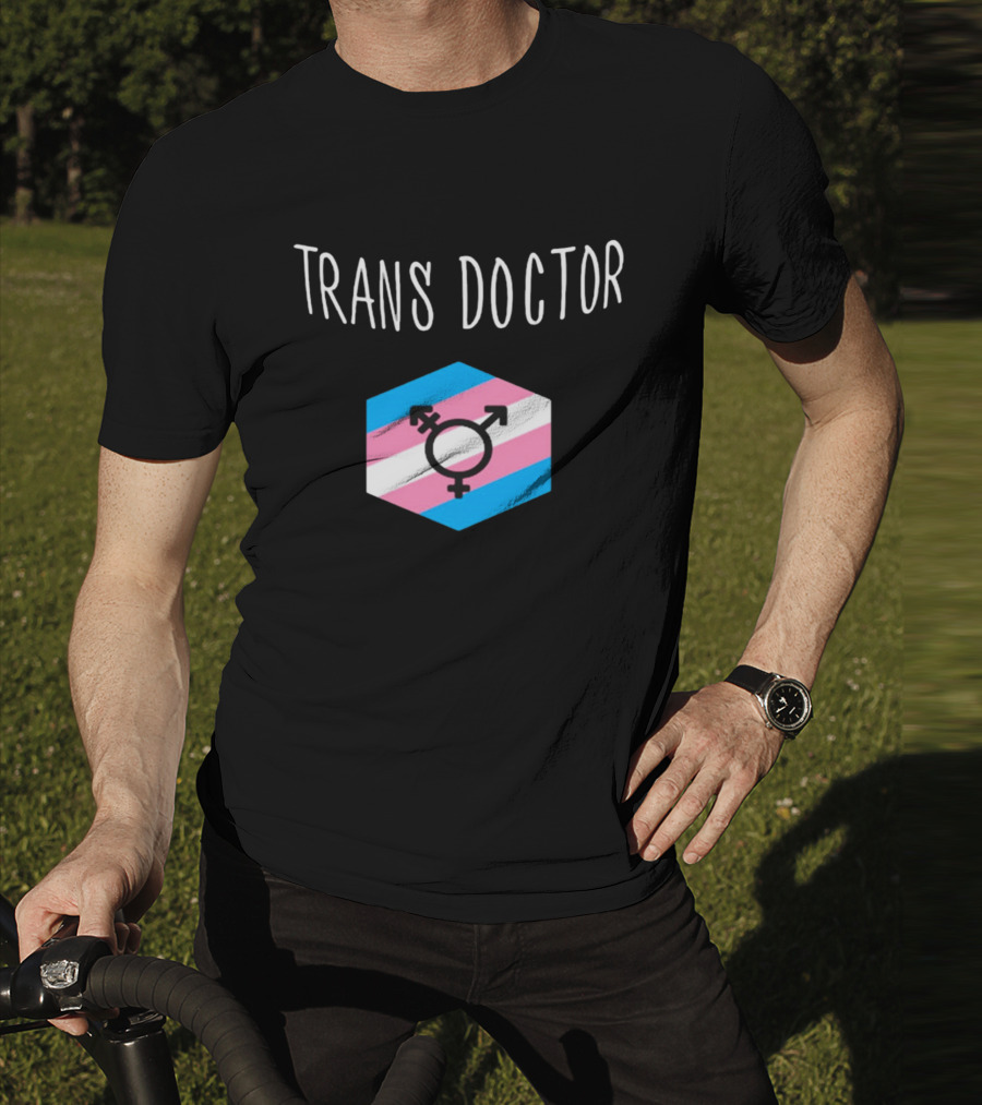 Trans Doctor Pride Symbol Hexagon T-Shirt