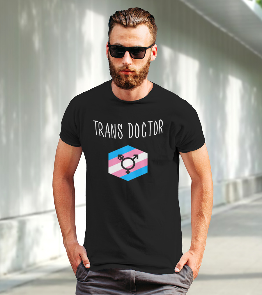Trans Doctor Pride Symbol Hexagon T-Shirt