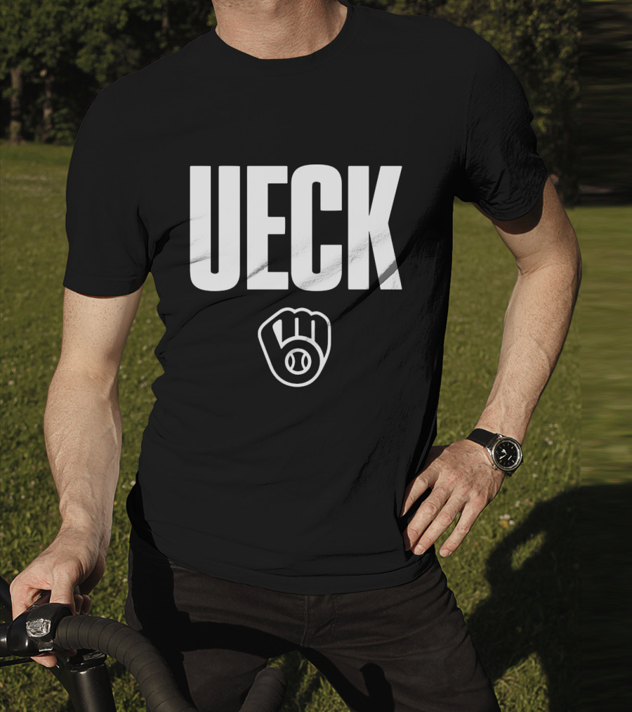 Milwaukee Brewers MLB Thank You UECK Baseball Glove Tribute T-Shirt