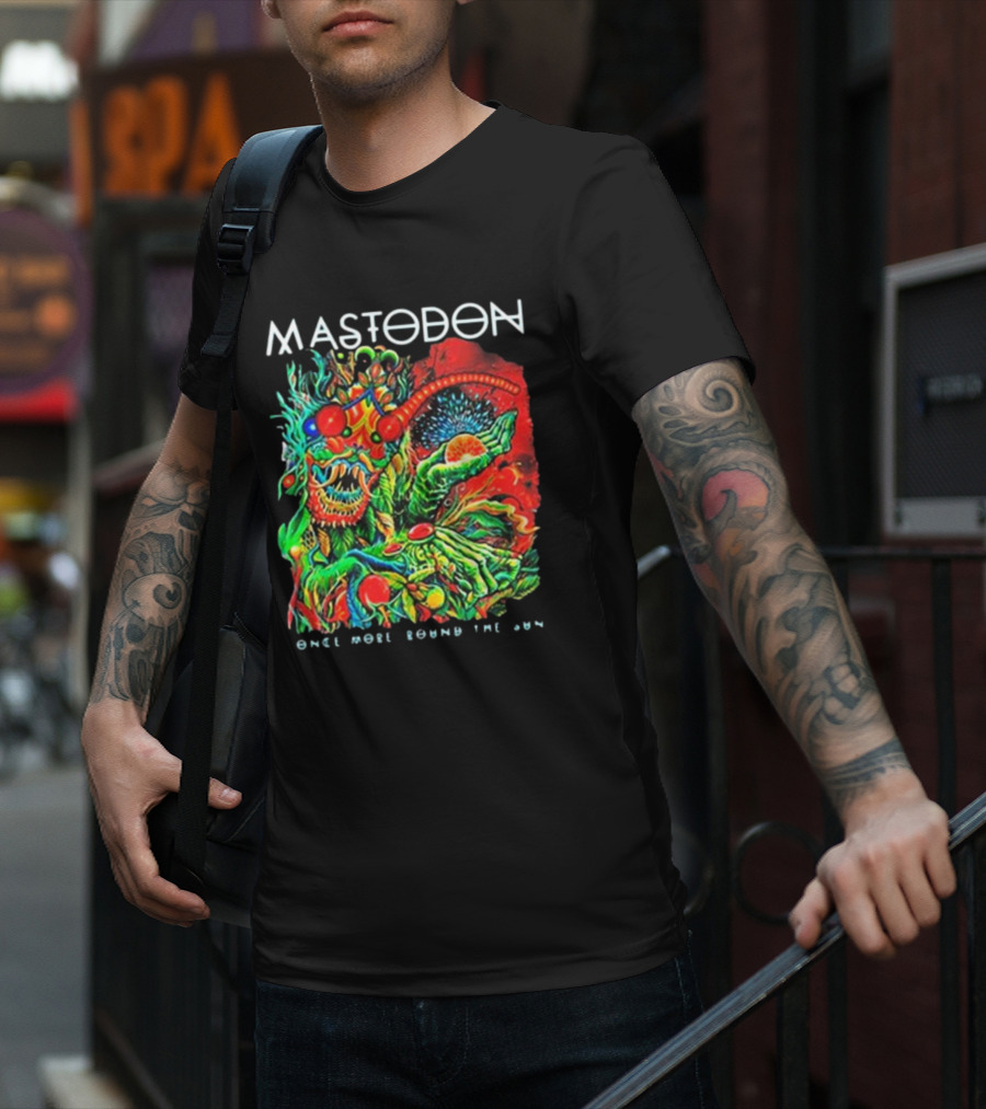 Mastodon Once More Round The Sun Psychedelic Artwork T-Shirt