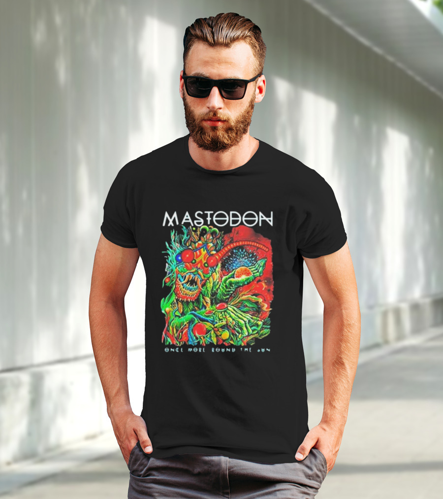 Mastodon Once More Round The Sun Psychedelic Artwork T-Shirt