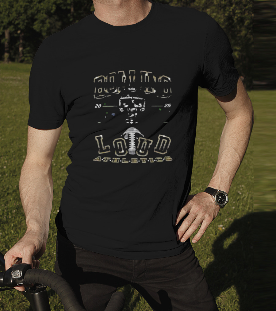 Rolling Loud Athletics 2025 Skull Motif T-Shirt