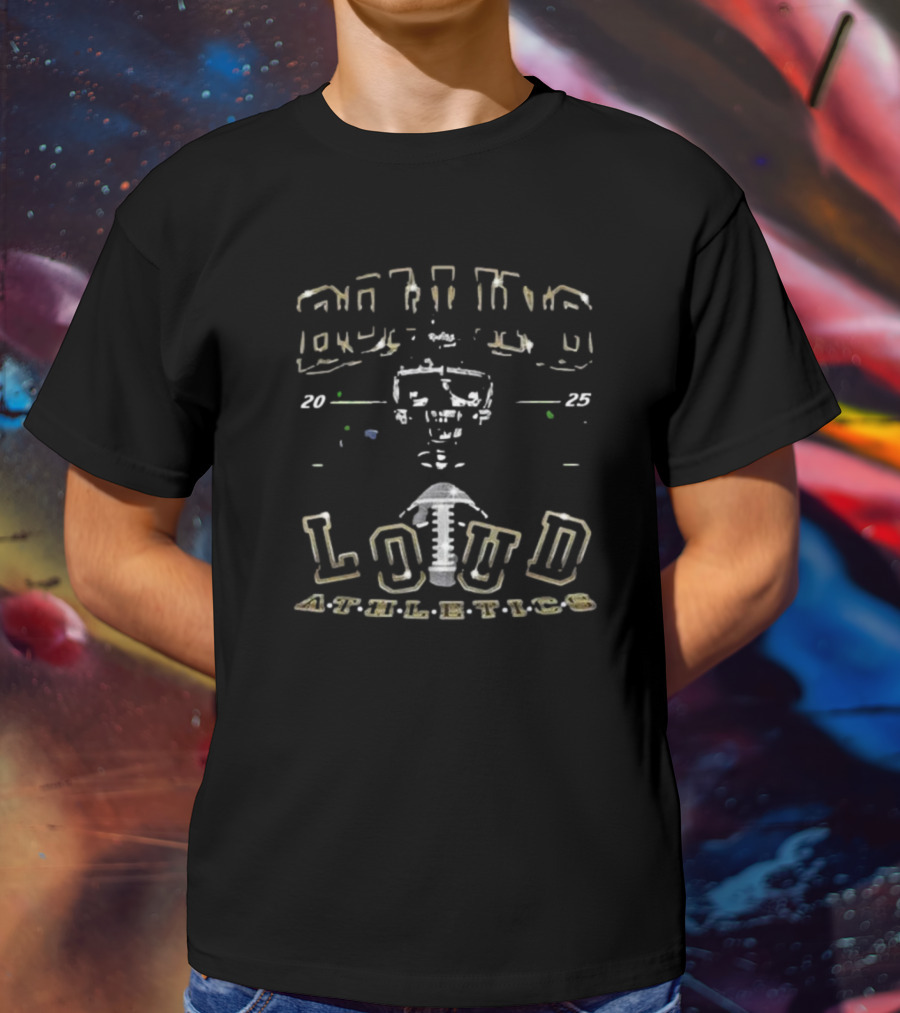 Rolling Loud Athletics 2025 Skull Motif T-Shirt