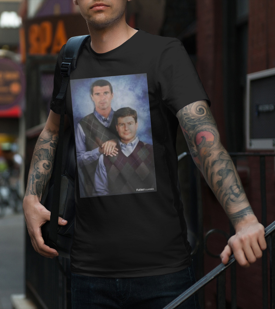 Roy Keane Denis Irwin Futbol Classics T-Shirt