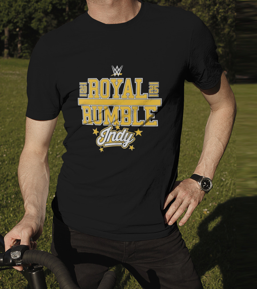 WWE Royal Rumble 2025 Indy Gold Stars T-Shirt