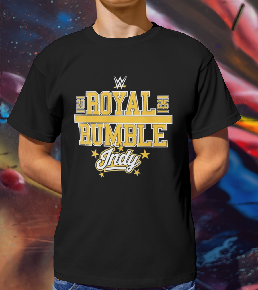 WWE Royal Rumble 2025 Indy Gold Stars T-Shirt